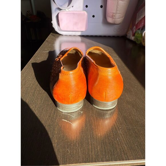 Naturalizer Cognac Brown Basket Weave  Loafers sz 9 EUC - Picture 3 of 6